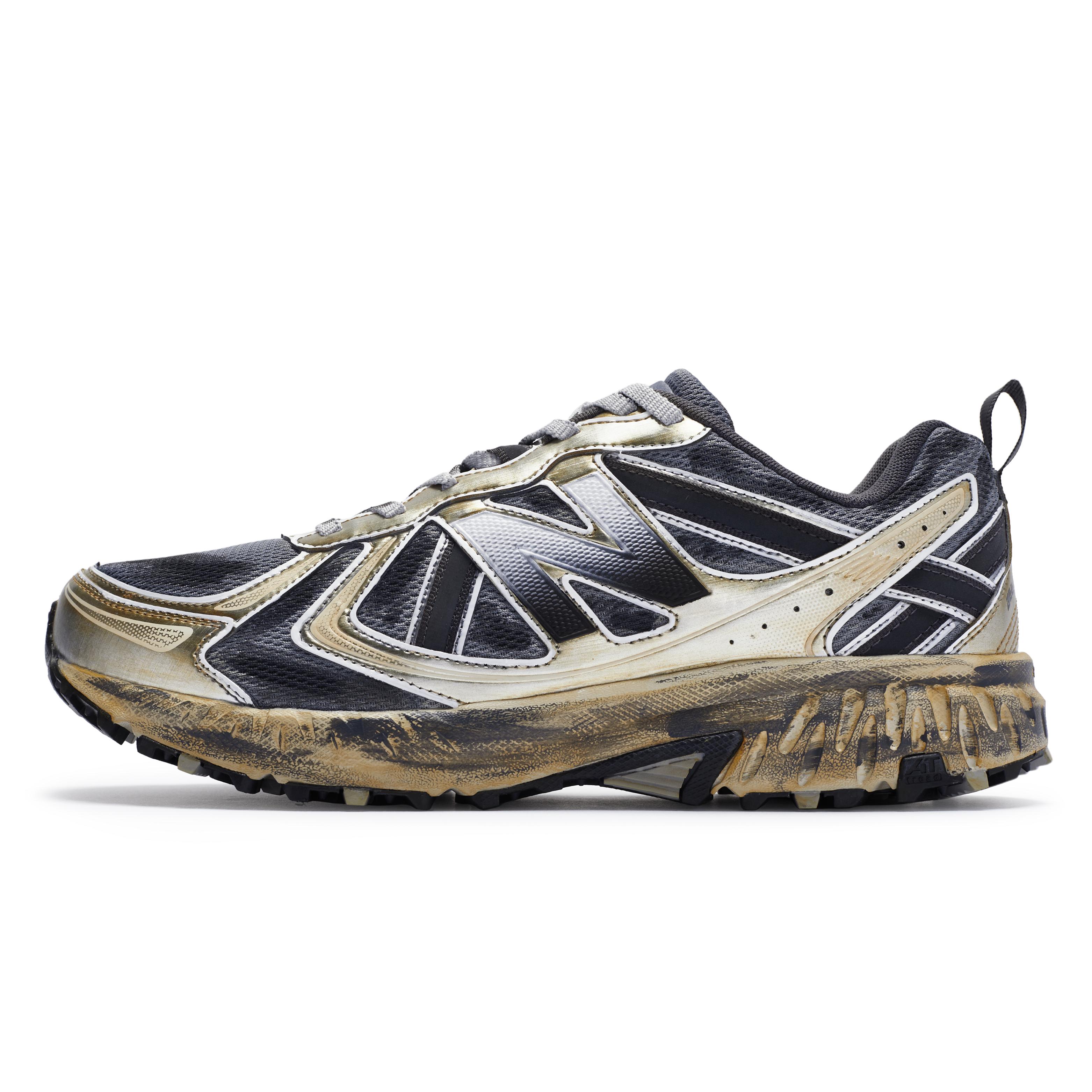 

New Balance NB 410 Slip Resistant Abrasion Resistant Low top Running Shoes Unisex Black Gold MT410KR5(Team80-) 45