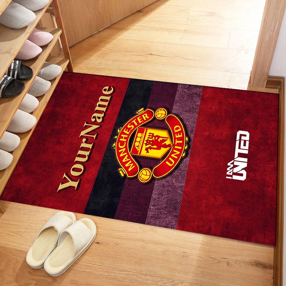 Manchester Personalized Text Carpet Perfect for Foyer Hallway Game Room Living Rooms Antislip Carpet Anime Office Decor