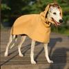 Solid Color Raincoat for Italian Greyhound Whippet in Spring Summer Lightweight Waist Adjustable Windproof Jacket for Pet Dogs 5