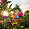 10pcs Sweet Butterfly Decor Ornaments Garden Decor Stakes  Courtyard Flower Pots