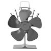 SF304G 5 Blades Wood for Burner Fan Heat Powered Stove Fan Fireplace Fan Efficient Wood Stove Fan Larger Air Flow Perfec