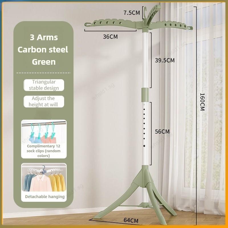 Household Foldable Floor Drying Rack Multifunctional Indoor Balcony Drying Rack Detachable Baby Children Clothes Hanger