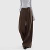 She Pool Old Money Style High-Waist Wide-Leg Pants