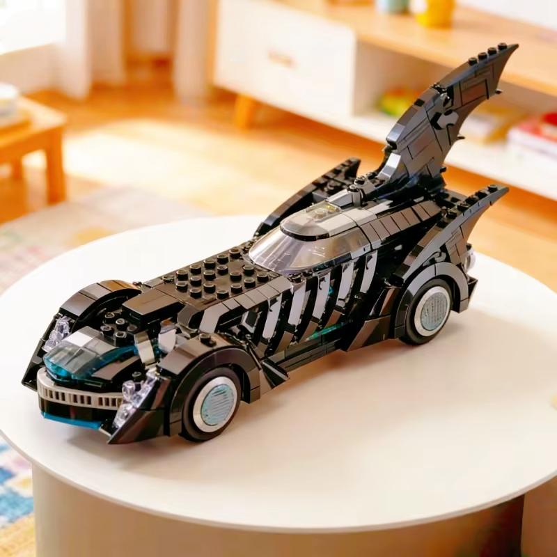 2026 New 909PCS Famous Movie Batmobile Supercar 76304 Heroes Series Super Bat Forever Birthday Party Gifts Kid Puzzle Model Toys