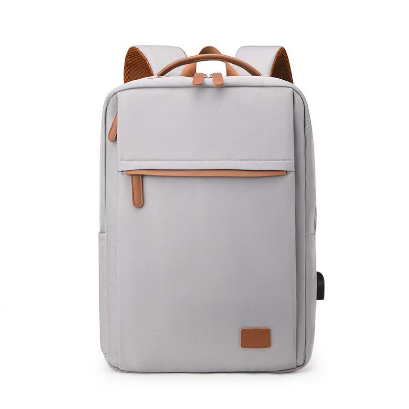 Versatile Large Capacity Color Block Business Travel Backpack