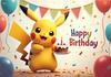 Kids Birthday Party Backdrop Cute Pikachu Pokemon Pocket Monster Baby Shower Banner Studio Photography Gift Background Supplies