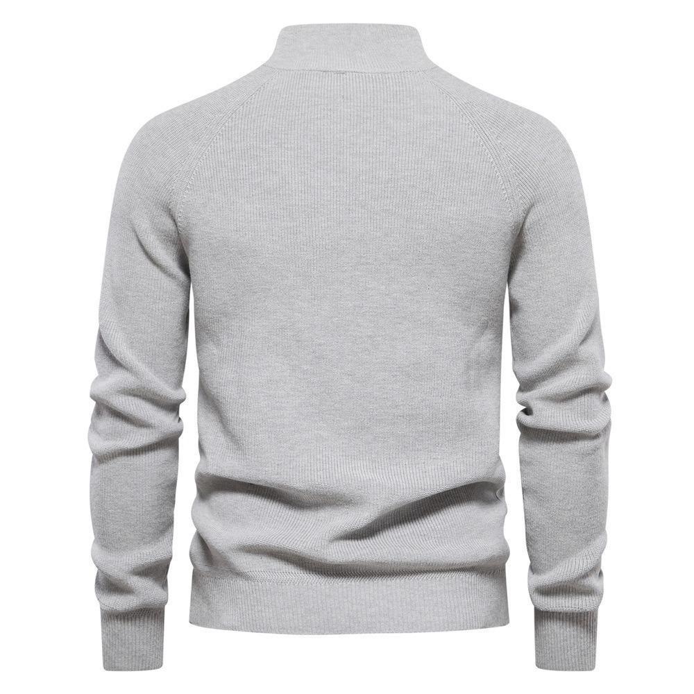Herren Langarm-Poloshirts und Pullover für Herbst und Winter sind warm und bequem. Casual und trendige Pool-Shirts mit halbem Reißverschluss und Stehkragen