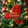 State Pride Christmas Ornaments Acrylic State Shaped Xmas Tree Hanging Decoration