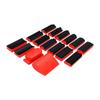 16pcs Hand Sanding Block Set Hook and Loop Abrasive Sanding Chassis for Wood Furniture Car Red