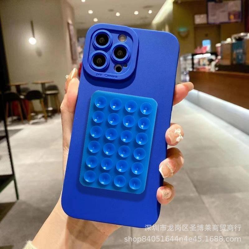 Silikon-Saugnapf für iPhone17promax Handyhülle 16/15 Pupillenauge 14 Anti-Drop 11 Schutzhülle