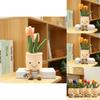 Tulip Plant Plush Toy For Bookshelf Decor High-quality Materials And Realistic Design