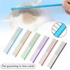 Straight Row Cats Comb Hair Removal Dog Deshedding Hair Comb Hair Remover 2pcs  Massage Comb Pet Grooming Supply