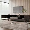 TV Cabinet with One Drawer And Two Doors, TV Furniture, TV Panel, TV Cabinet. Unique Design, Vintage Wood Color.