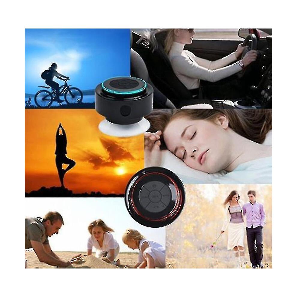 Ip67 Waterproof Bluetooth Speaker 360 Surround Hd Sound Dual Pairing (gold) Blue