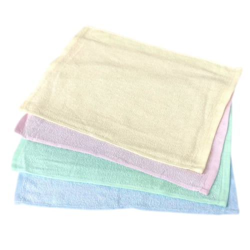 [Easy to wash, commercial use] 100% Cotton Colorful Hand Towels, Large, 4 Colors, 40-Count, 28 x 38 cm, Product Number: 346868