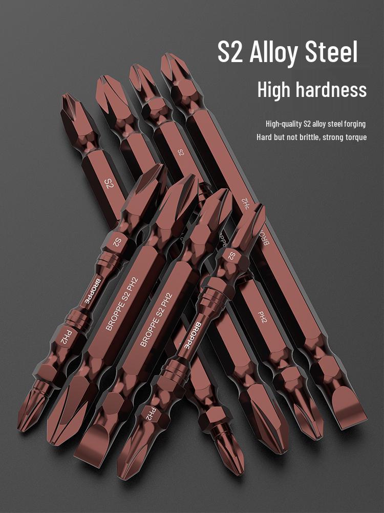 Double-Ended Strong Magnetic Screwdriver Bit Set with Phillips & Flathead Tips