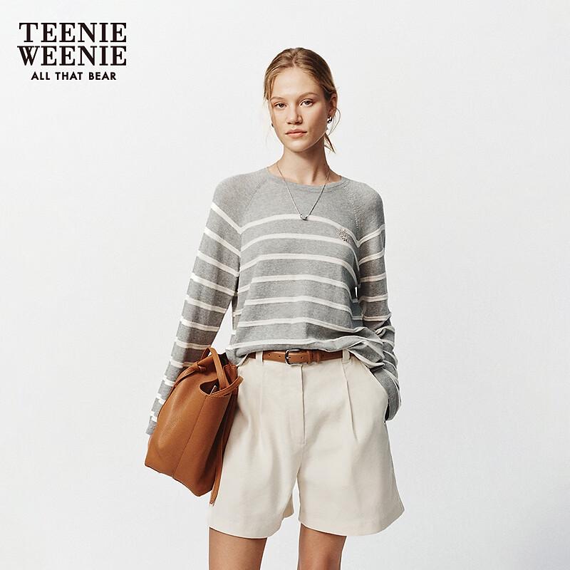 Teenie Weenie Little Bear Striped Knit Sweater L