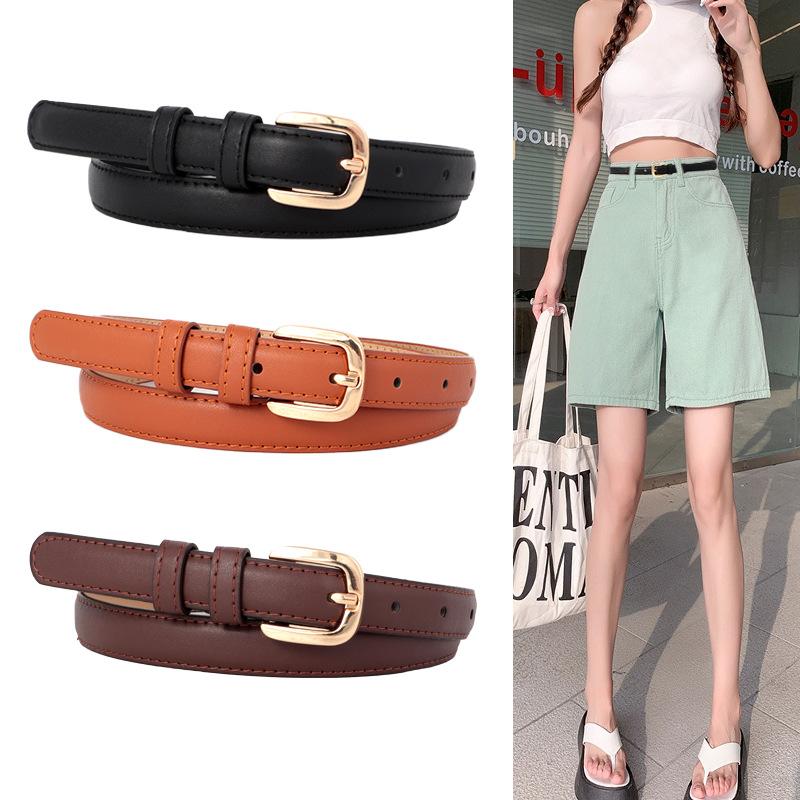 Slim Womens Belt Versatile Dress Pants Accessory Minimalist Summer Korean