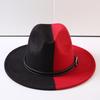 Popular European and American Classic Double-color Wide-brimmed Top Hat Men's and Women's Fashion OL Style Cowboy Hat Jazz Hat