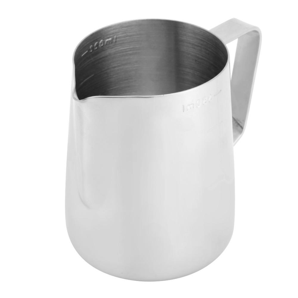 Klare Skala Milchaufschäumkännchen Scharfe Tülle Milchaufschäumkanne Dampfkännchen Cappuccino Zubereitung