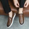Leather Shoes Men's Autumn Low-top Casual Fashion Board Shoes Men's Fashion British Business Large Size 46 Sets of Foot Loafers