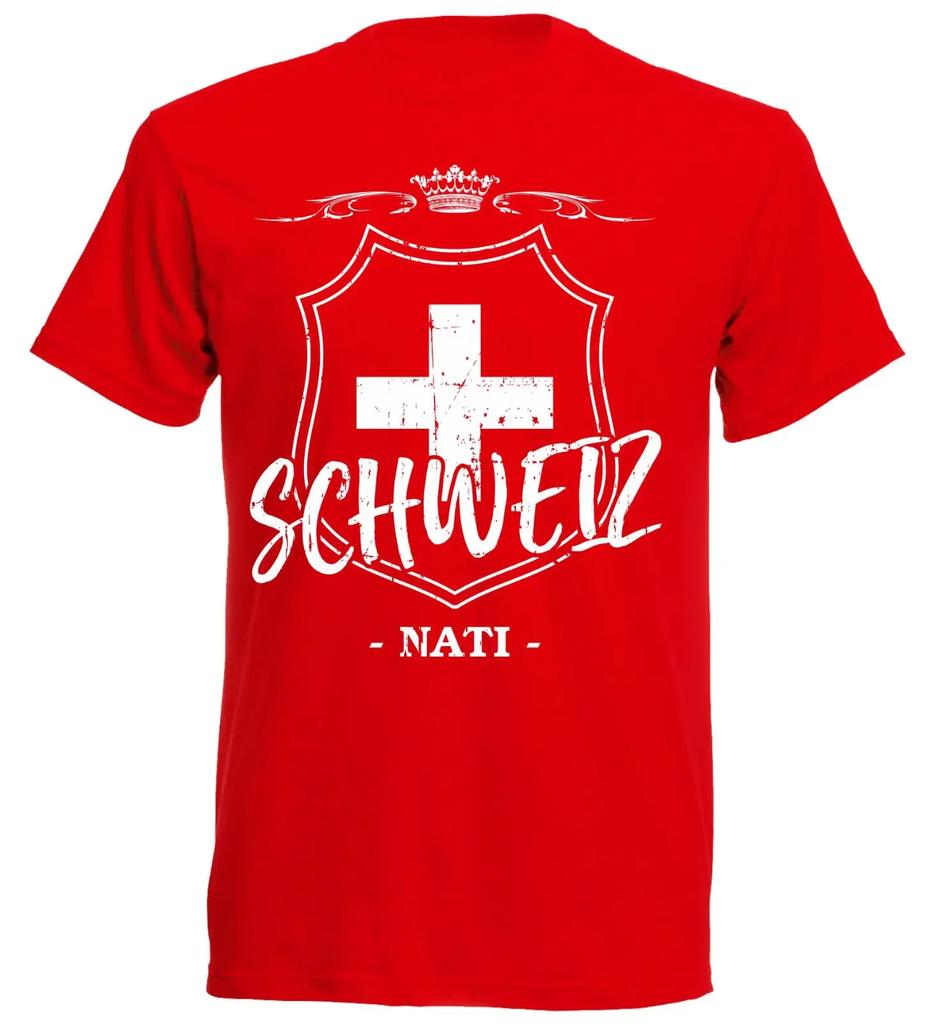 2019 Newest Unisexs Funny Summer Unisex Clothing Tshirt Schweiz Switzerland Unisexs Footballer Fashion Classicfitness Tshirt