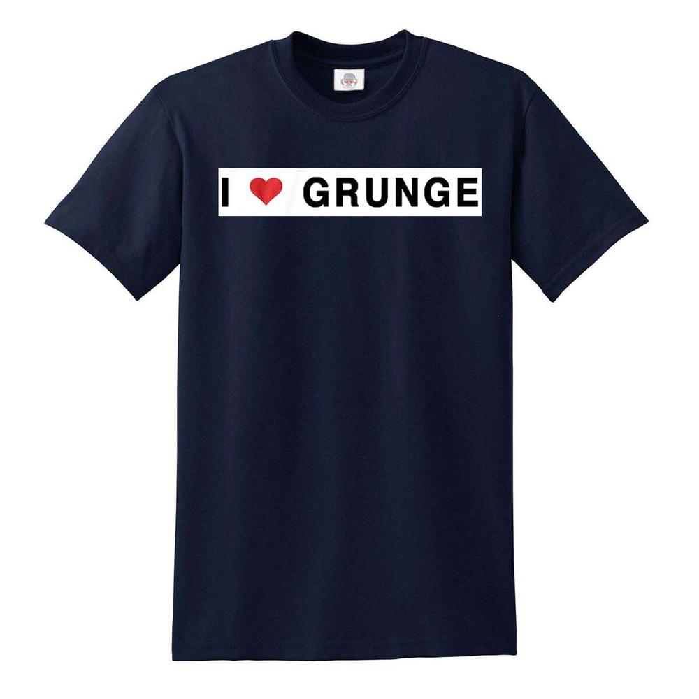 I love grunge tshirt 100 cotton mens s to 5xl top tee