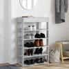 VidaXL Shoe Rack Concrete Grey 60x30x98 Cm Engineered Wood, Shoe Storage, Storage Cabinet of 859926