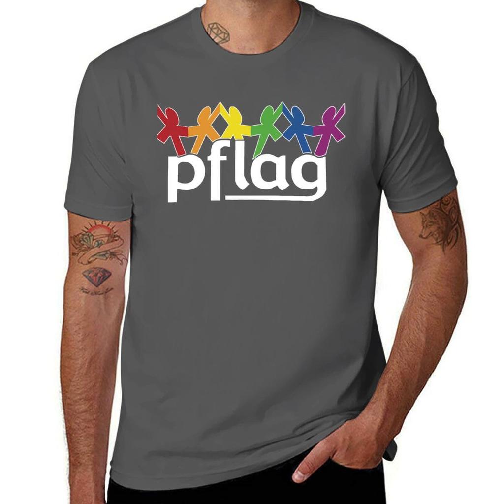 PFLAG Logo Shirt Fitted VNeck TShirt Fashion Graphic Tee for Unisex