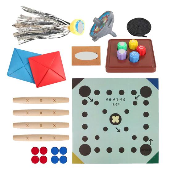 Korean Traditional Play Game Set Hand Eye Coordination Training Toy Korean Folk Stone