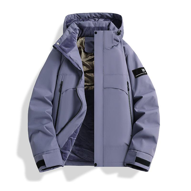 2026 Outdoor Warm Plus Size Waterproof Windproof Winter Hooded Ski Jacket with Graphene
