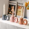 Creative Candle Cup Retro Home Decoration Ceramic Candle Holder Desktop Ornament