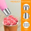 6 Stück Edelstahl Russische Spritztüllen Wiederverwendbare Russische Blumen Spritztüllen für Kuchen Dekoration Zuckerguss Sahne Blumenstrauß