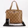 Chanel Wild Stitch Tote Bag A14693 Beige Calfskin Women Used