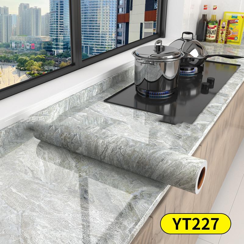 Marmor Selbstklebende Tapete Aluminiumfolie Wandaufkleber Wasserdichte Kontaktpapier Für Küche Dekorfolie Heimdeko