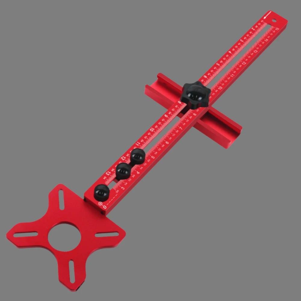 

Алюминиевый фрезерный шаблон 3-в-1 - Инструмент для фрезерования пазов и круговой резки для деревообработки (Прочный, Точно вырезанный, Простой в использовании)