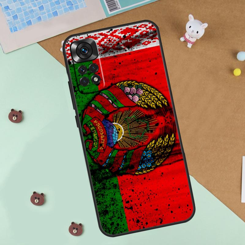 Belarus Flag Coat of Arms Case For Xiaomi Redmi Note 13 12 11 9 10 14 Pro 10S 11S 12S Cover For Redmi 13C 10C 12C 14C
