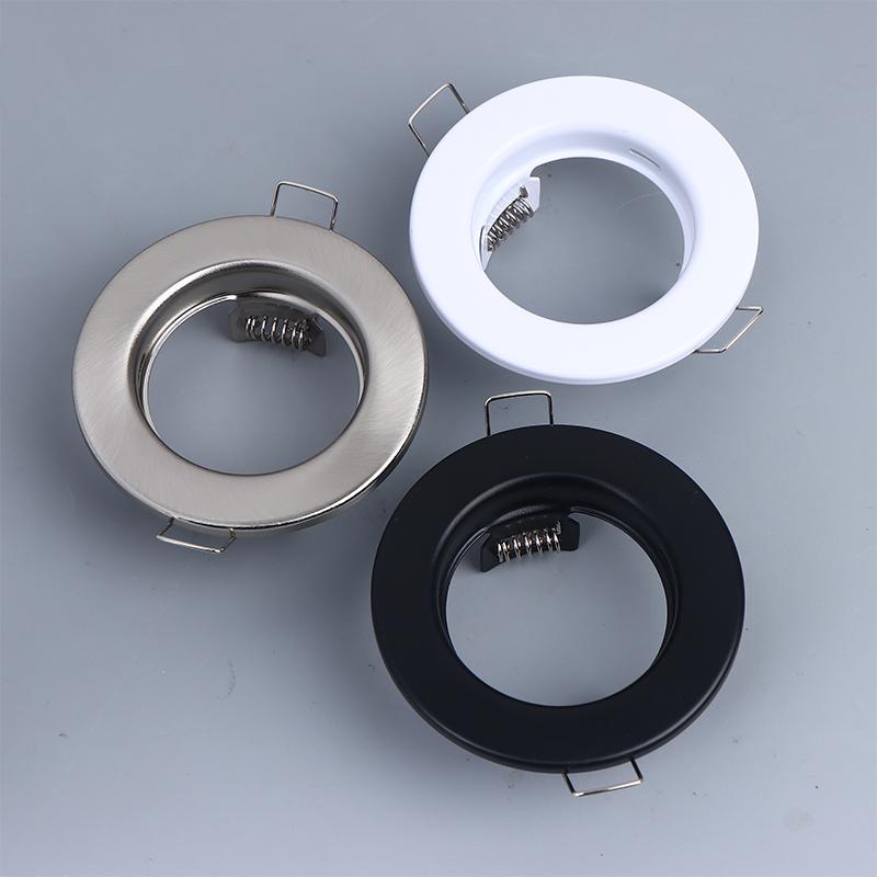 Led Downlights Frame Round Fixture Adjustable Downlight Led Holders Cutout For Mr16 Gu10 Bulb Holder Recessed Led Spot Light