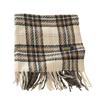 Korean version of the new plaid scarf women's autumn and winter atmosphere thickened warm retro imitation cashmere cold-proof scarf