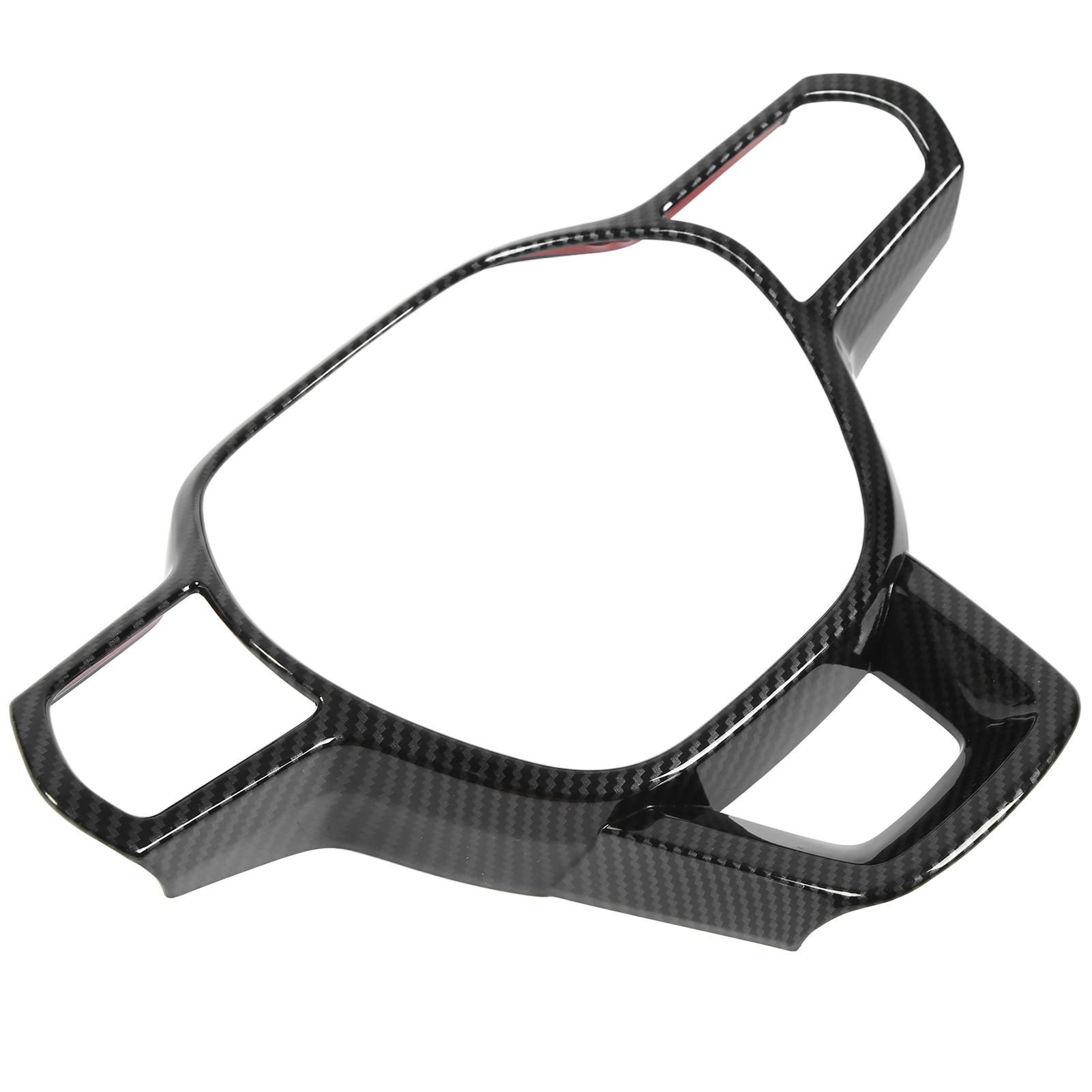 

Steering Wheel Cover Frame Carbon Fiber Style ABS Stylish Wearproof Replacement for Civic 2022 LHD