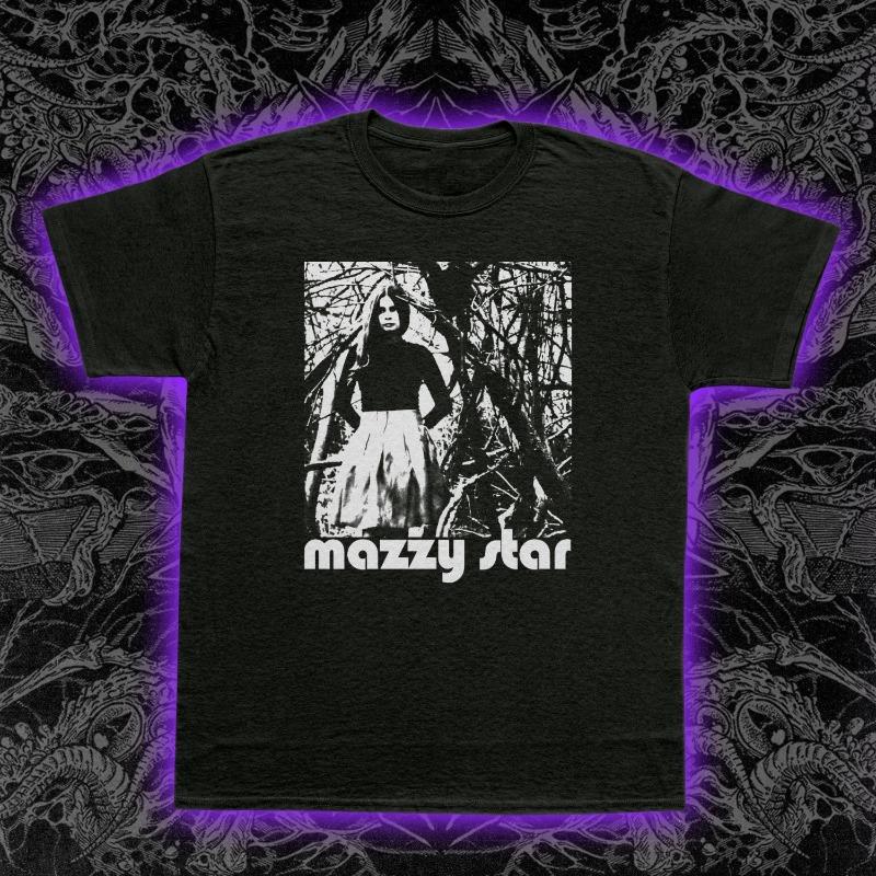 Mazzy Star Hope Sandoval T-shirt Psychedelic Rock Men s Summer New Casual Unisex T-shirt S разноцветный