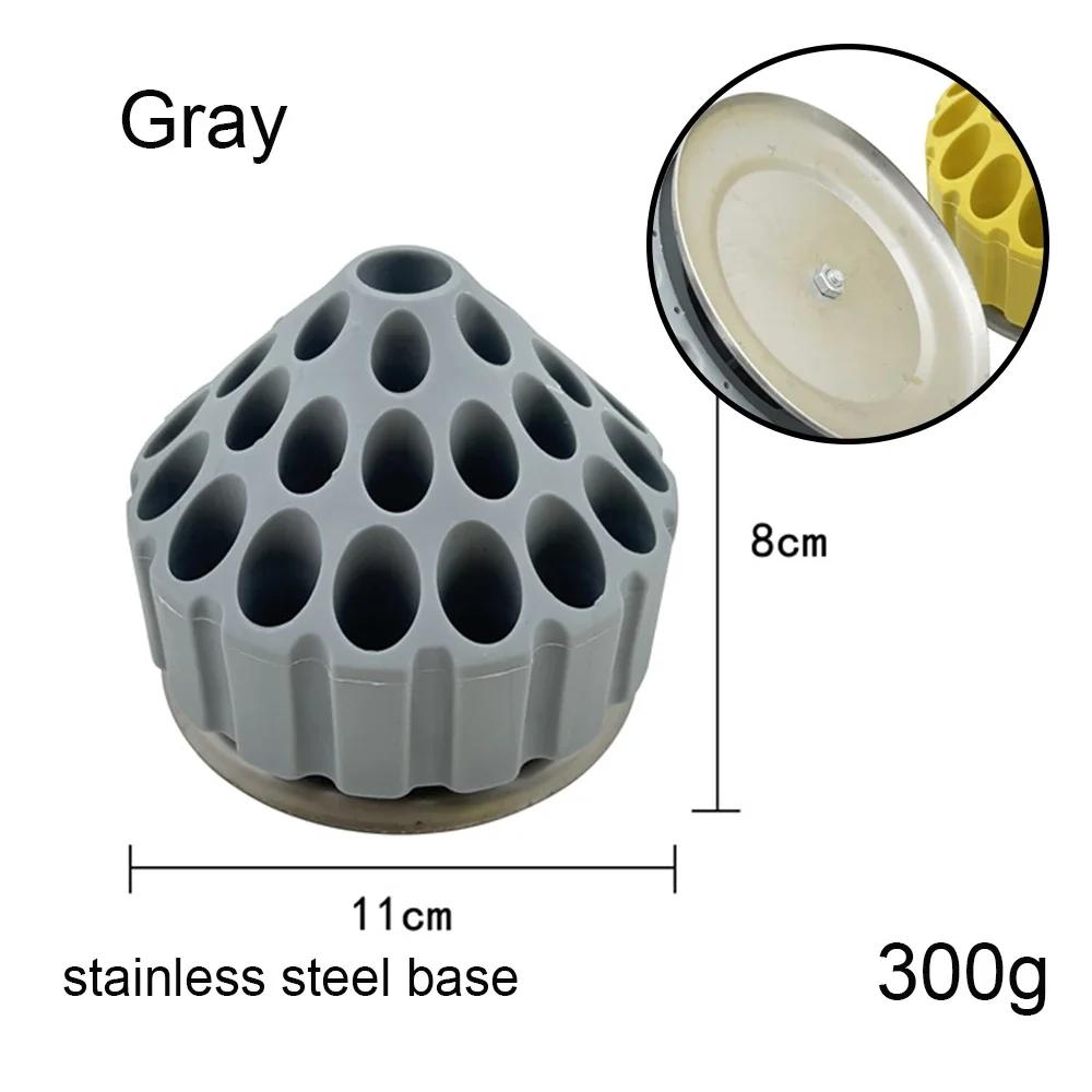 

360° Rotary Engraving Tool grinding Head Needle Storage Box Stainless Steel Base 35 Hole Grinding Tool Organizer