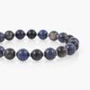 Jbans Classic Screw Ring Point 984 Chain 8 Lapis Lapis, 1185 Obsidian Gemstone Bracelet Set (C2501-Se399_Sv)