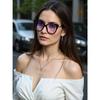 Big-frame cat's eye glasses trend computer goggles fashion flat mirror with myopia frame