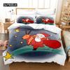Set Biancheria da Letto Natalizio Set Copripiumino Set Biancheria da Letto 3d Stampa Digitale Biancheria da Letto Queen Size Set Biancheria da Letto Design alla Moda