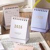 2026 Simple Calendar Small Desk Calendar Creative Coil Calendar Planner Desktop Decoration Office Stationery