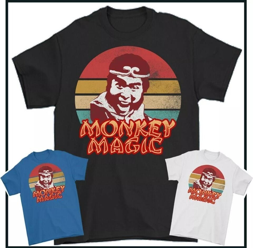 MONKEY MAGIC T-SHIRT Mens Chinese Fantasy TV Show Martial Arts 70 s 80 s MMA M