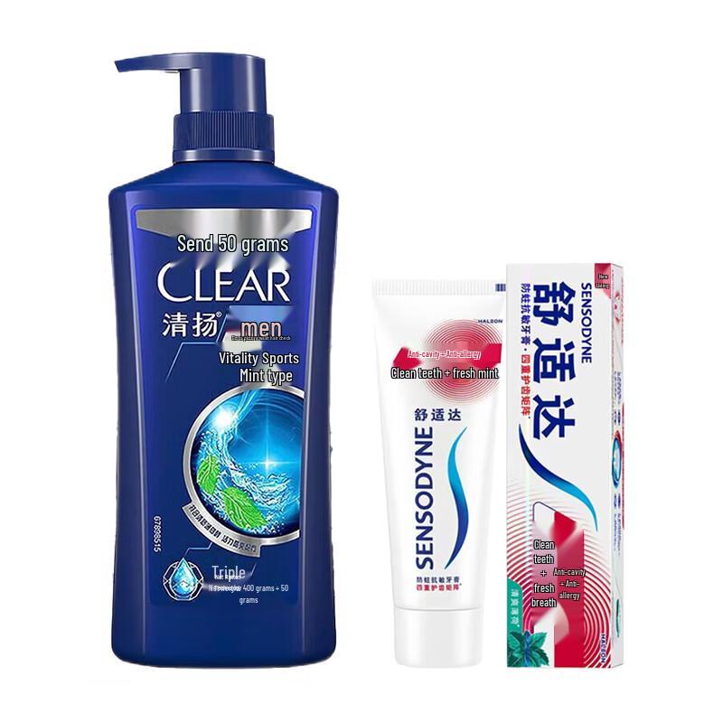 

Sensodyne Toothpaste & Clear Men s Shampoo Pack