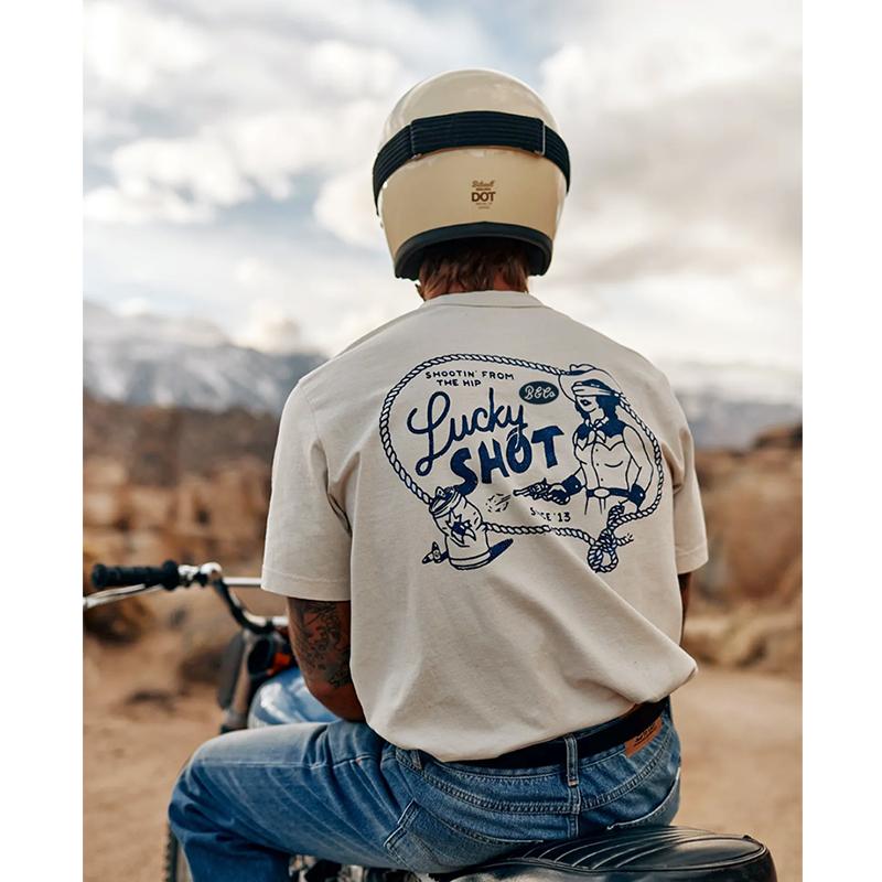 American retro sports style pure cotton printing round neck shortsleeved Tshirt men