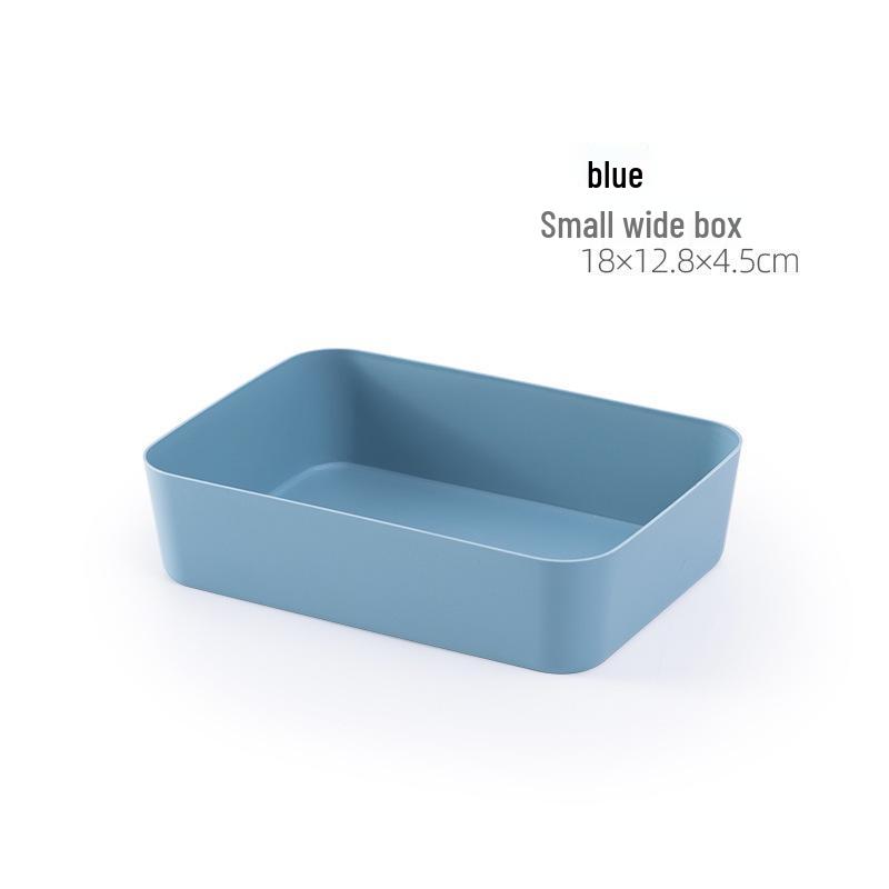 Stackable Frosted Plastic Storage Box with Dividers - Multi-purpose Organizer